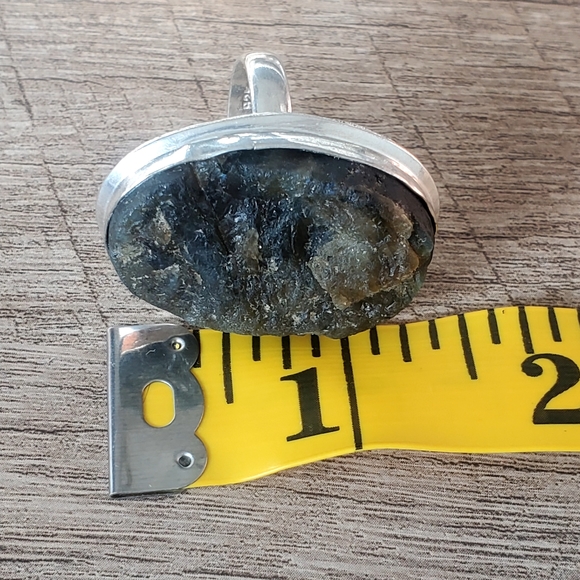 Hand Crafted Natural Labradorite 925 Sterling Silver Ring, Size 8.5, NWT - Picture 15 of 15